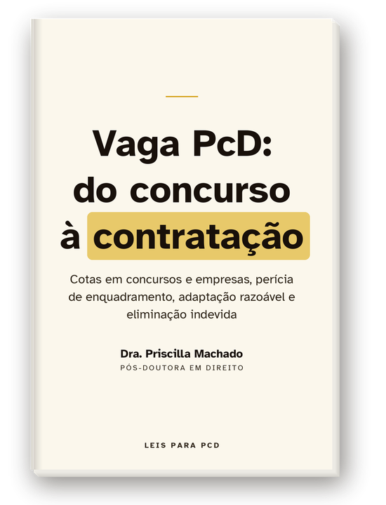 Capa do livro Vaga PcD: do concurso à contratação